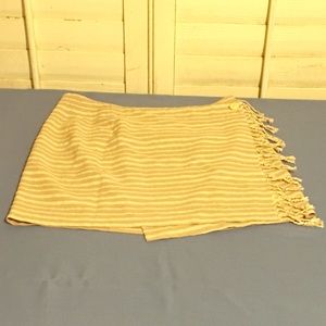 Wrap around skirt with fringe